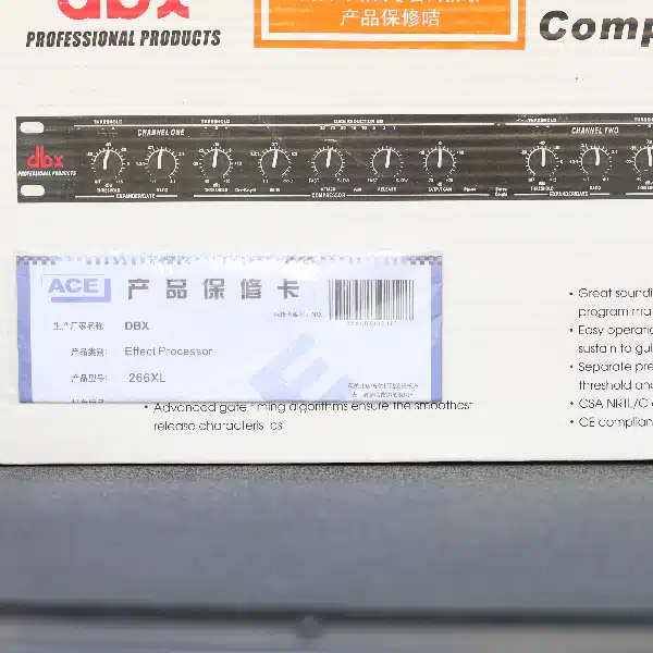 Behringer DBX 266XL settings