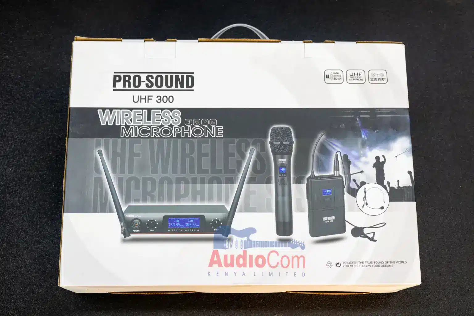 Pro-sound UHF 300 mic frequency