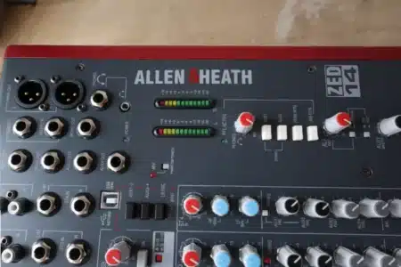 Allen & Heath ZED 14 recording studio