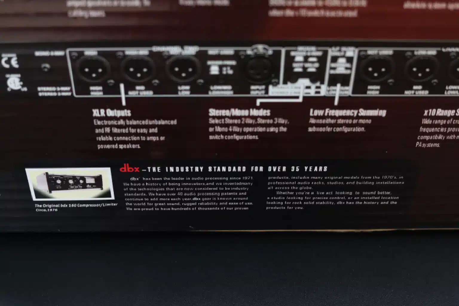 Behringer DBX 234XS application
