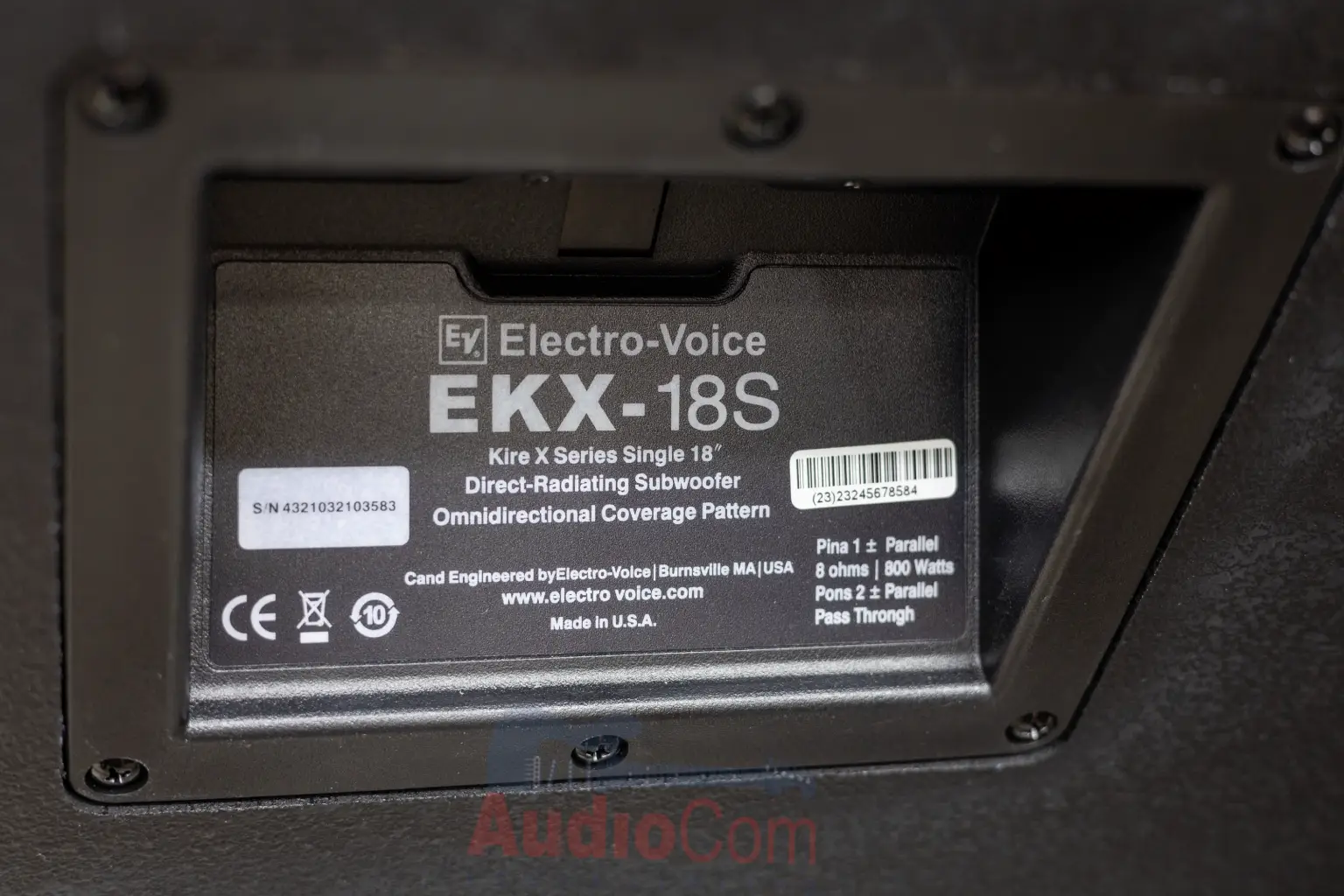 EV EKX-18SP speaker dimensions