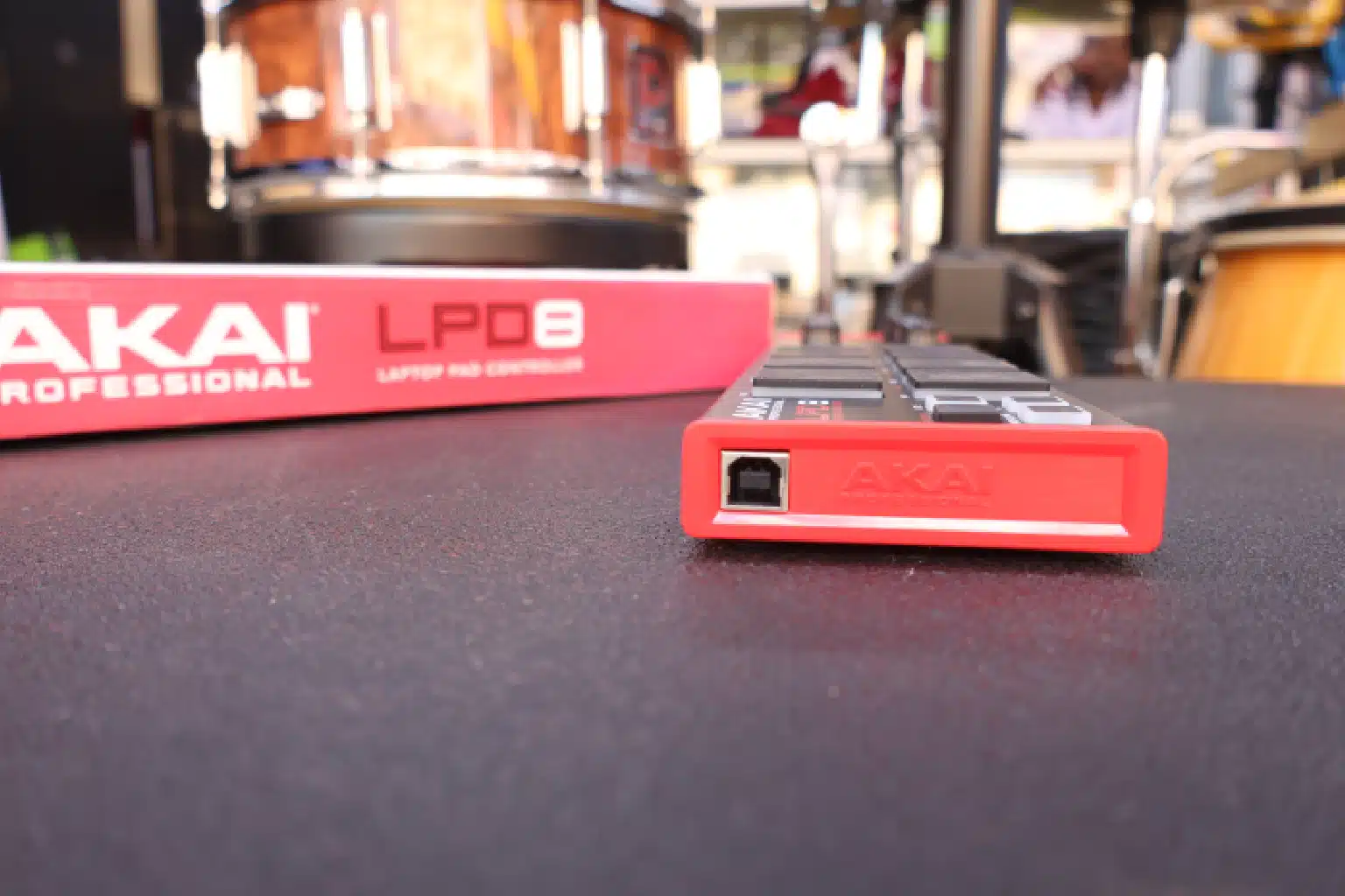 Akai LPD8 velocity-sensitive pads