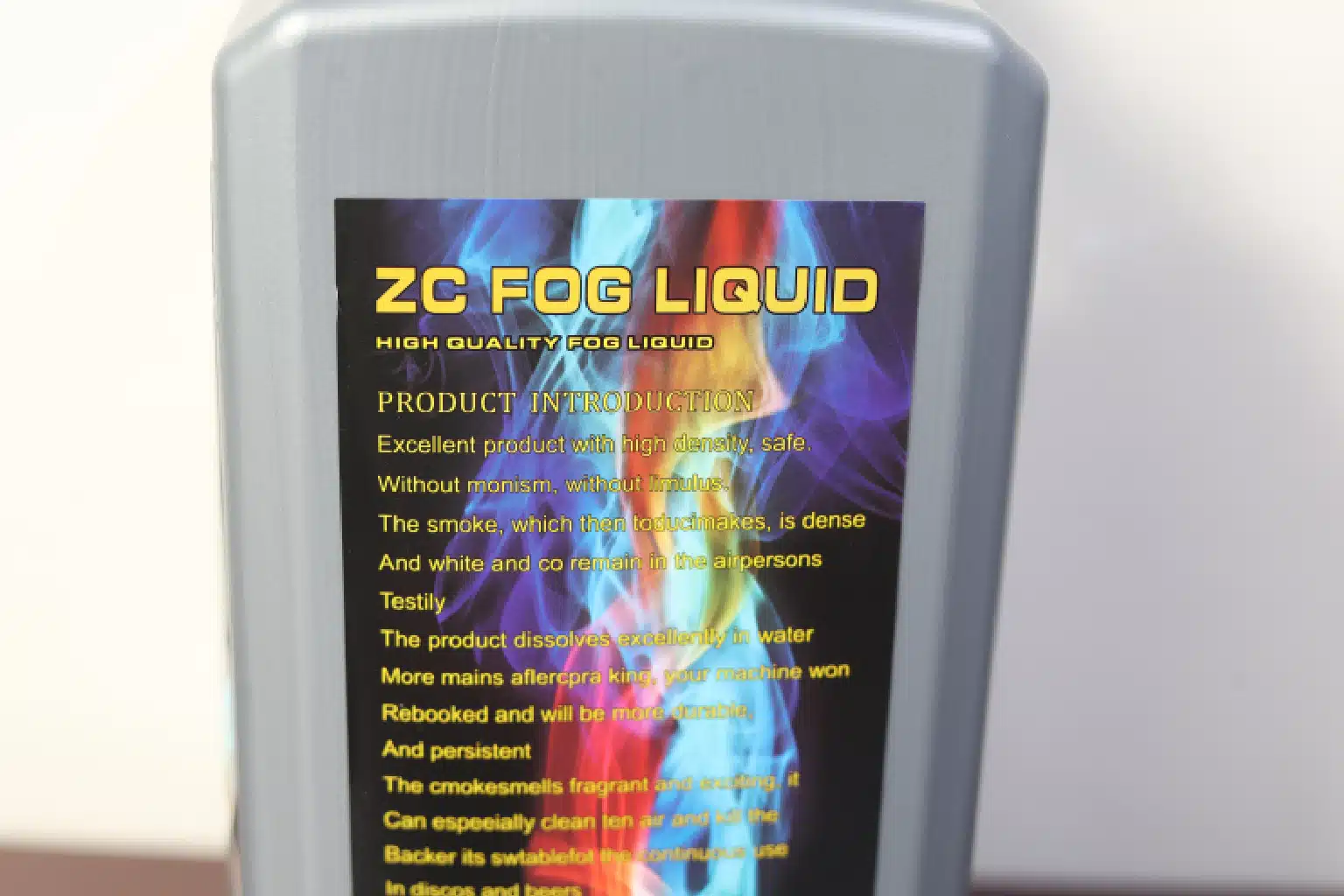 ZC fog liquid types