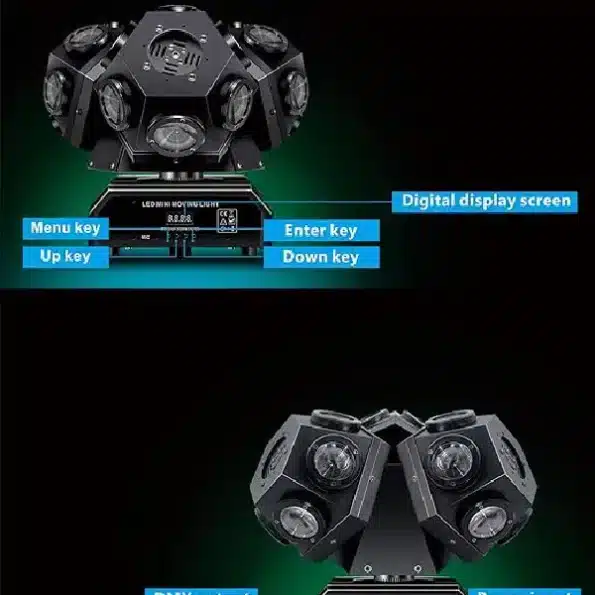 3-head DMX moving light