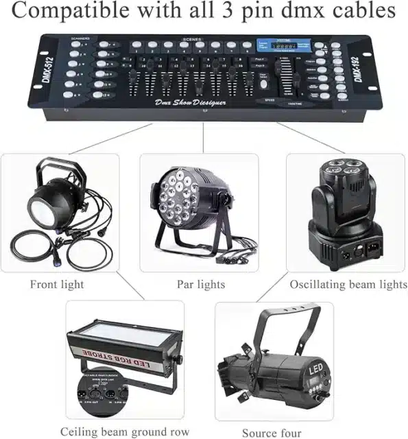 DJ DMX512 lighting controller