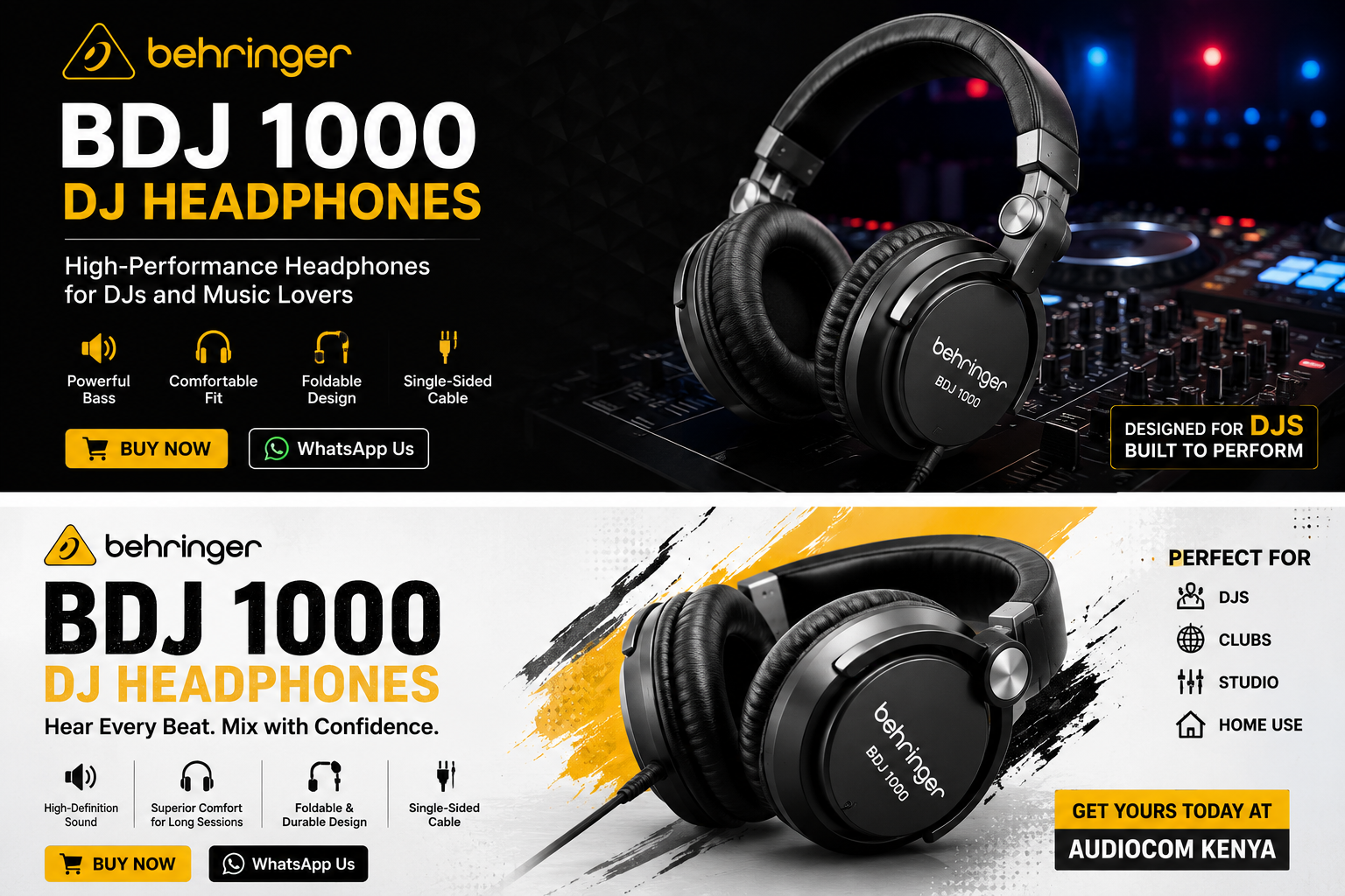 Behringer BDJ 1000 DJ headphones