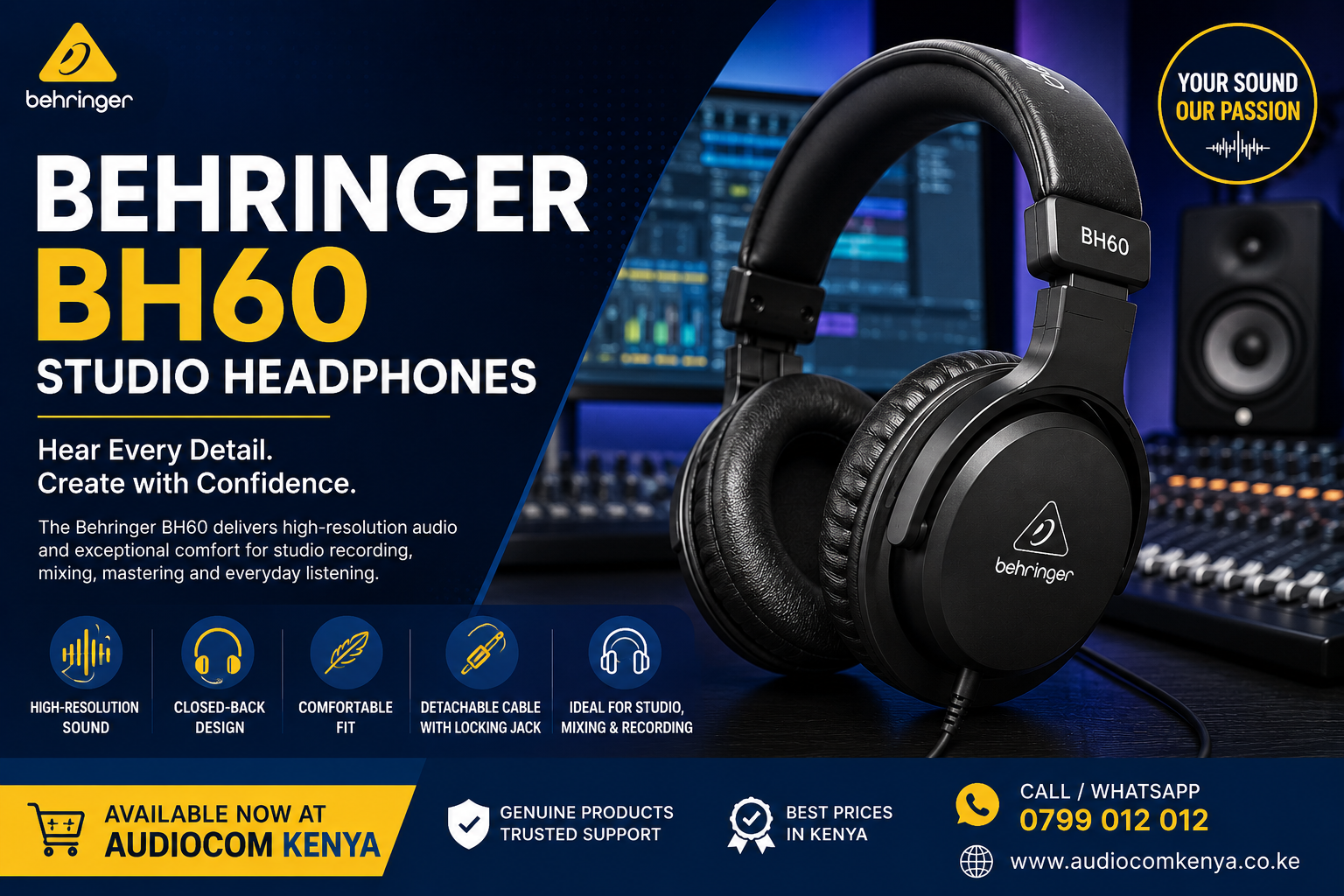 Behringer BH60 headphones Kenya