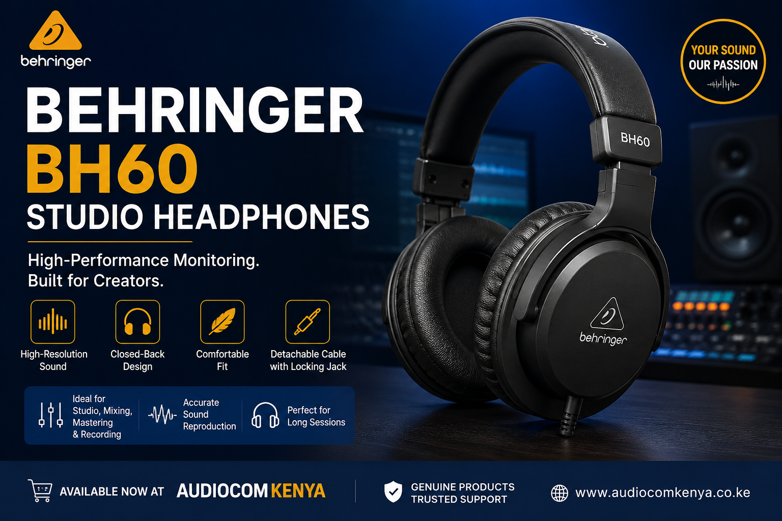 Behringer BH60 headphones Kenya