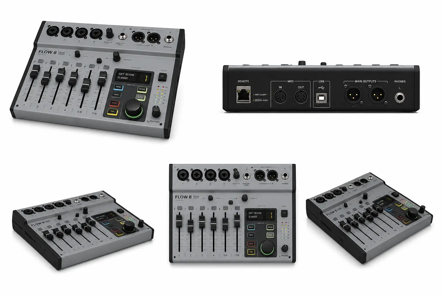 Behringer Flow 8 Digital Mixer – Power Mixer for Podcasts, Studio and Live Sound Behringer Flow 8 Digital Mixer