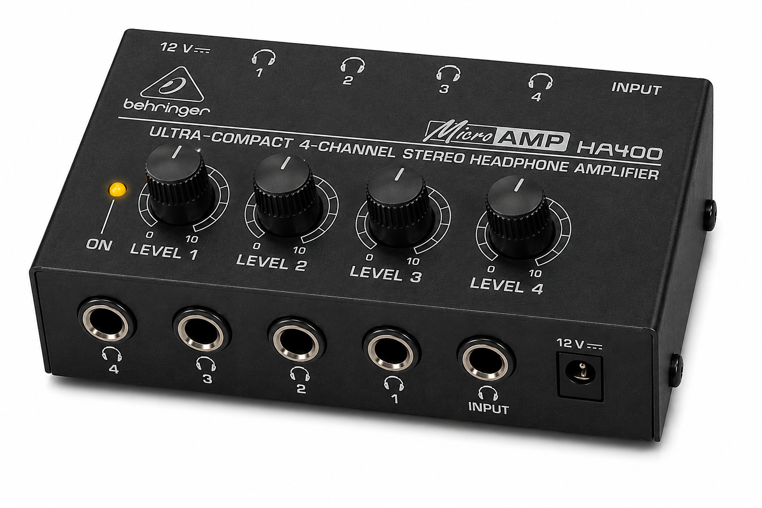 Behringer HA 400 Headphone Amplifier Price In Kenya – Compact 4-Channel Monitoring for Studio and Podcasting Behringer HA 400 Headphone Amplifier Price