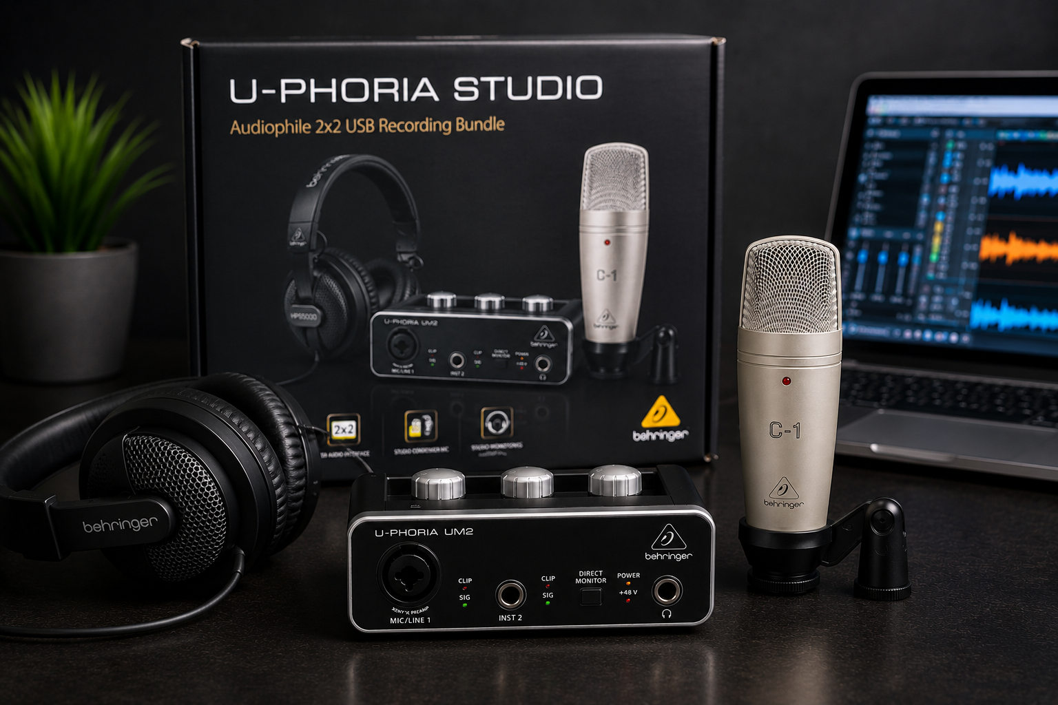 Behringer U-PHORIA Studio Kenya: Complete Recording Bundle for Home Studios Behringer U-PHORIA Studio Kenya