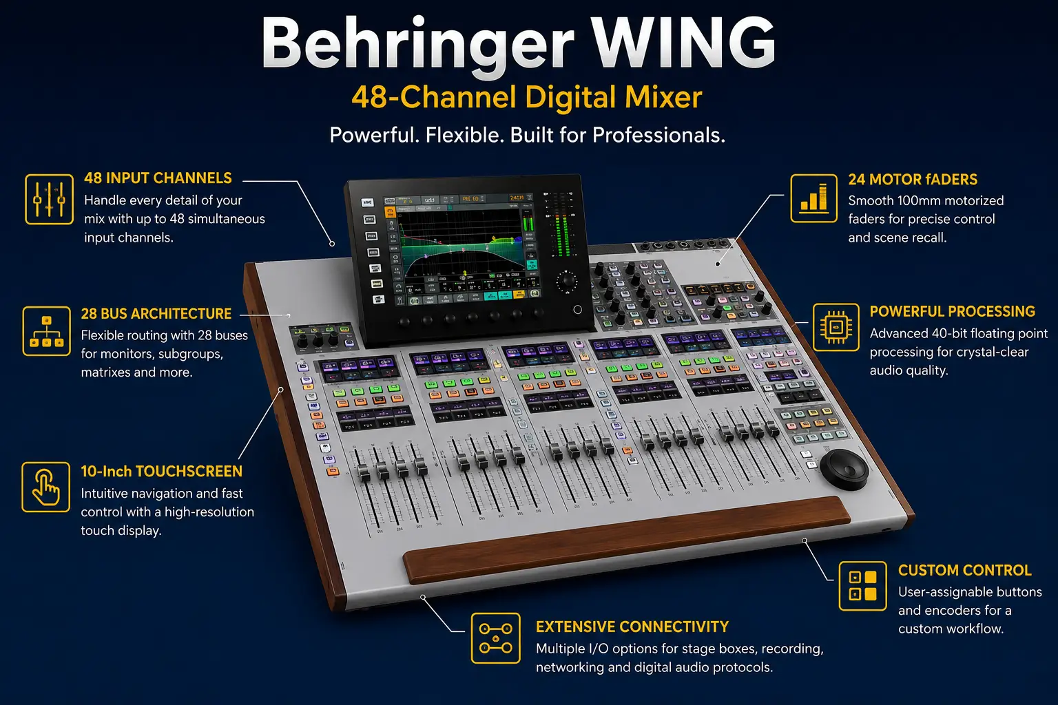 Behringer WING 48-Channel Digital Mixer in Kenya | Professional Sound Console