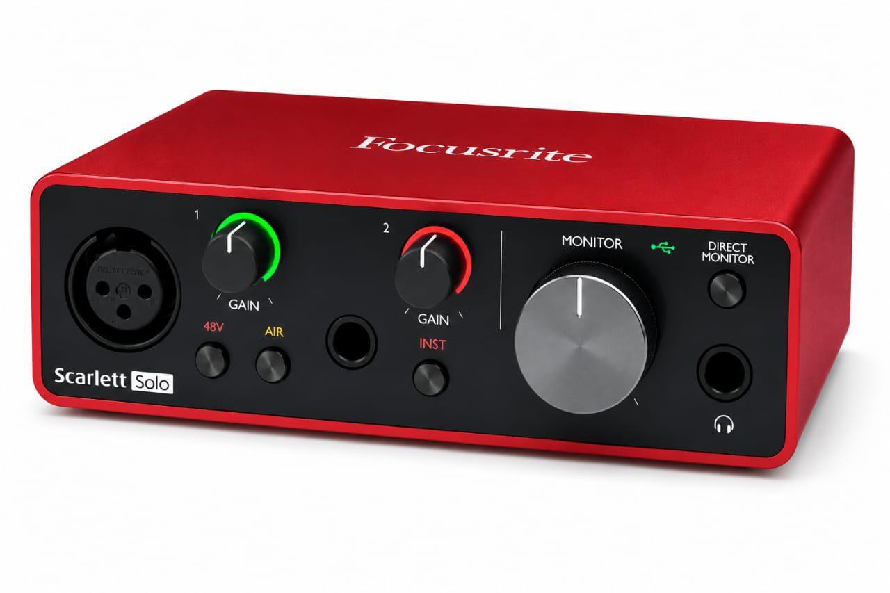 No.1 Best Scarlett Solo Audio Interface for Studio Creators Scarlett solo content creation