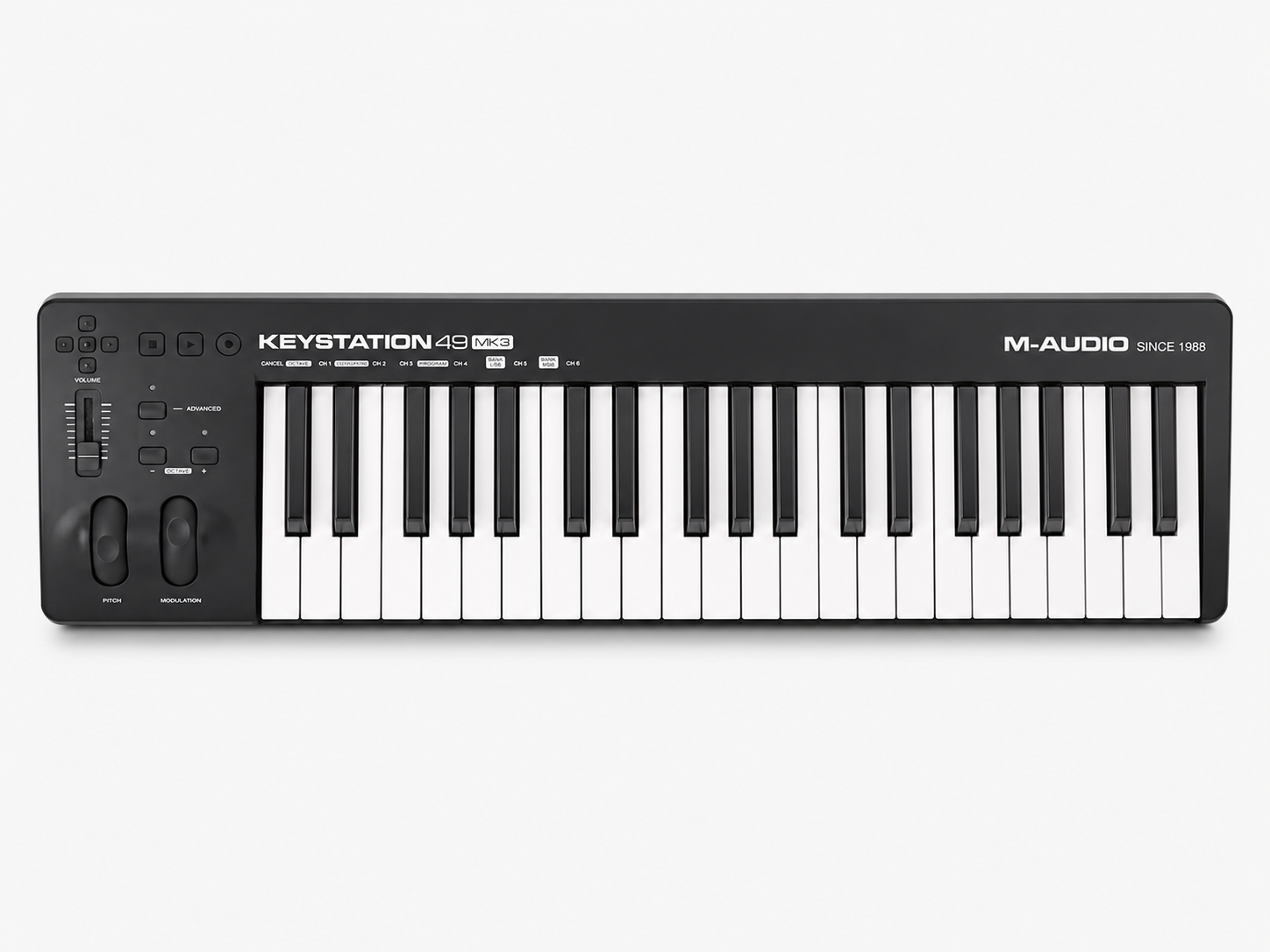M-Audio Keystation 49 MIDI Keyboard Controller for Modern Music Production M-Audio 49 Key MIDI Keyboard
