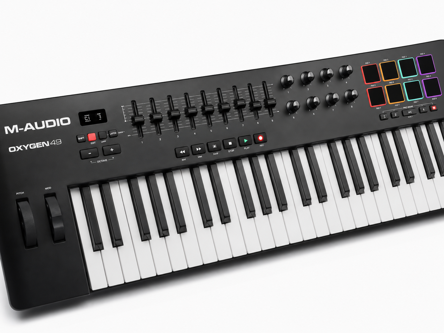 Why the M-Audio Oxygen 49 is One of the Best MIDI Controllers for Music Production M-Audio Oxygen 49 MIDI Keyboard Controller