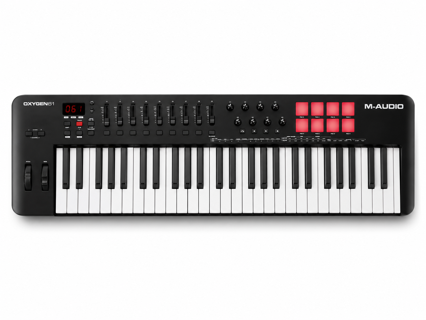 M-Audio Oxygen 61: The Complete MIDI Keyboard for Producers and Musicians M-Audio Oxygen 61 MIDI Controller