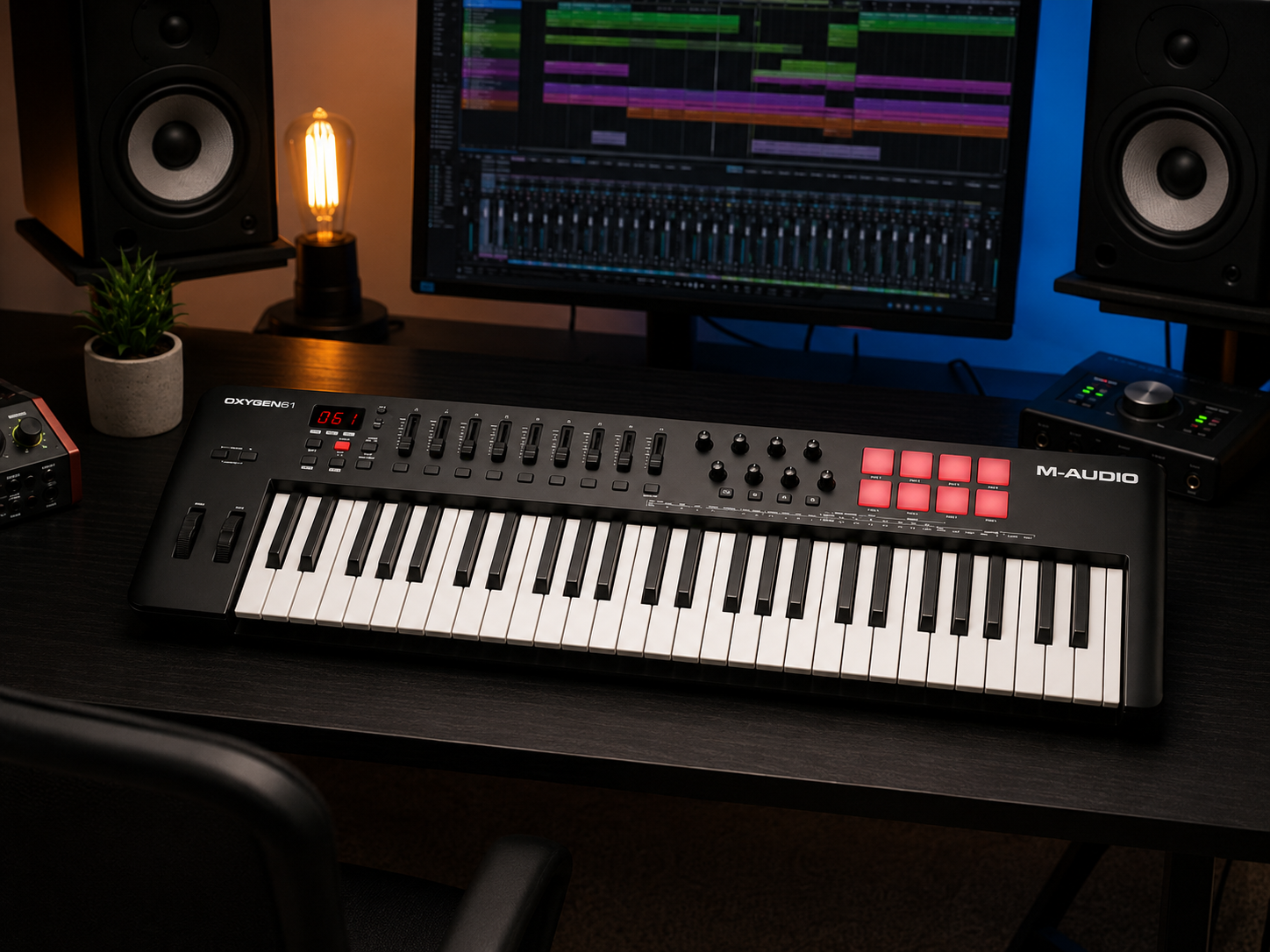 M-Audio Oxygen 61: The Complete MIDI Keyboard for Producers and Musicians M-Audio Oxygen 61 MIDI Keyboard