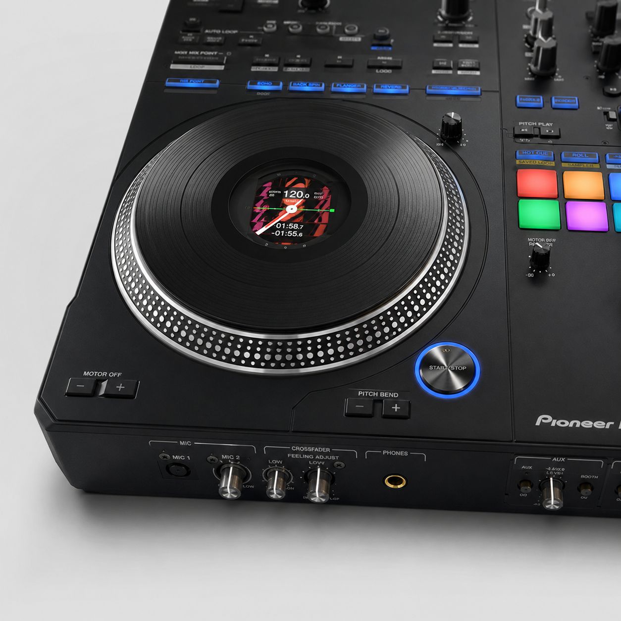 Pioneer DDJ-REV7 motorized jog wheels