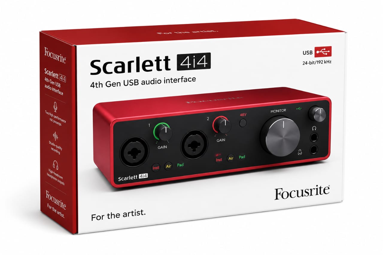 Best Scarlett 4i4 USB Audio Interface for Music Producers Scarlett 4i4 studio interface