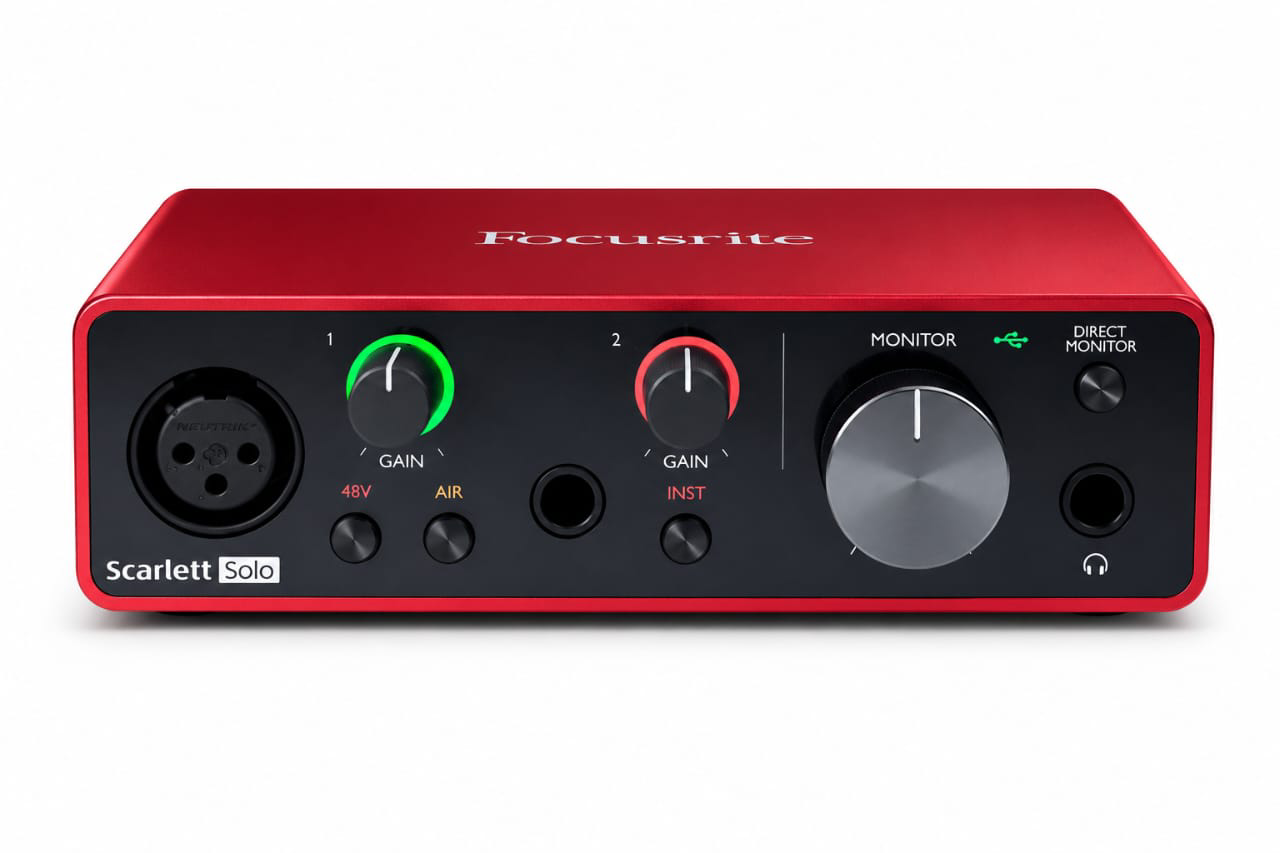 No.1 Best Scarlett Solo Audio Interface for Studio Creators Scarlett Solo 4th Gen