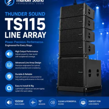Thunder Sound TS115 Line Array – Professional Speaker for Churches, Events and Live Sound
