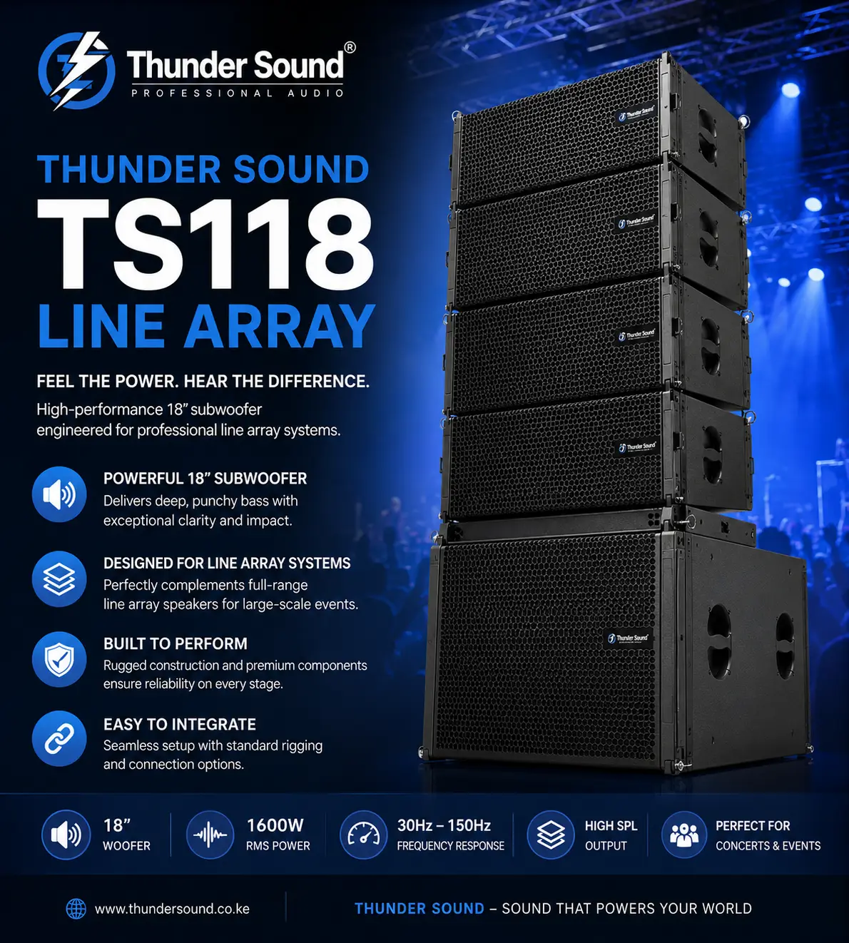 Thunder Sound TS118 Line Array