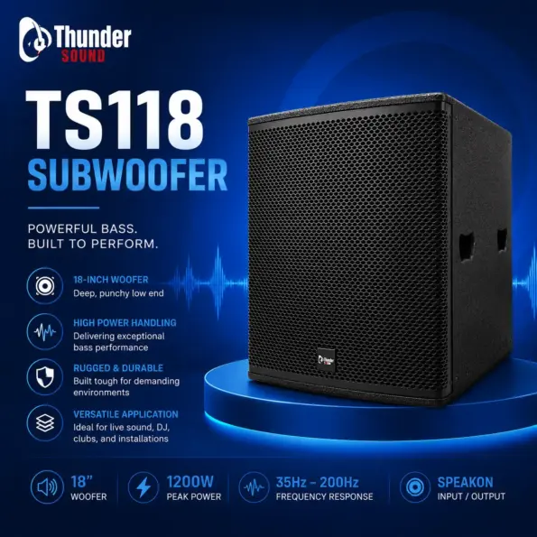 Thunder Sound TS118 Subwoofer