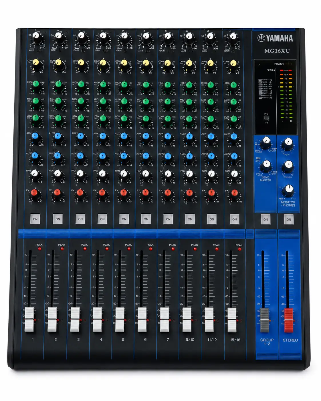 Yamaha MG16XU Mixer – Professional 16-Channel Mixer for Live Sound and Studio Recording Yamaha MG16XU live sound mixer