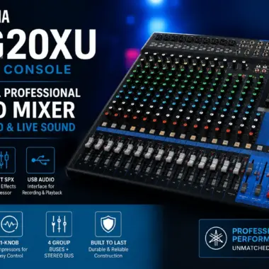 Yamaha MG16XU Mixer – Professional 16-Channel Mixer for Live Sound and Studio Recording