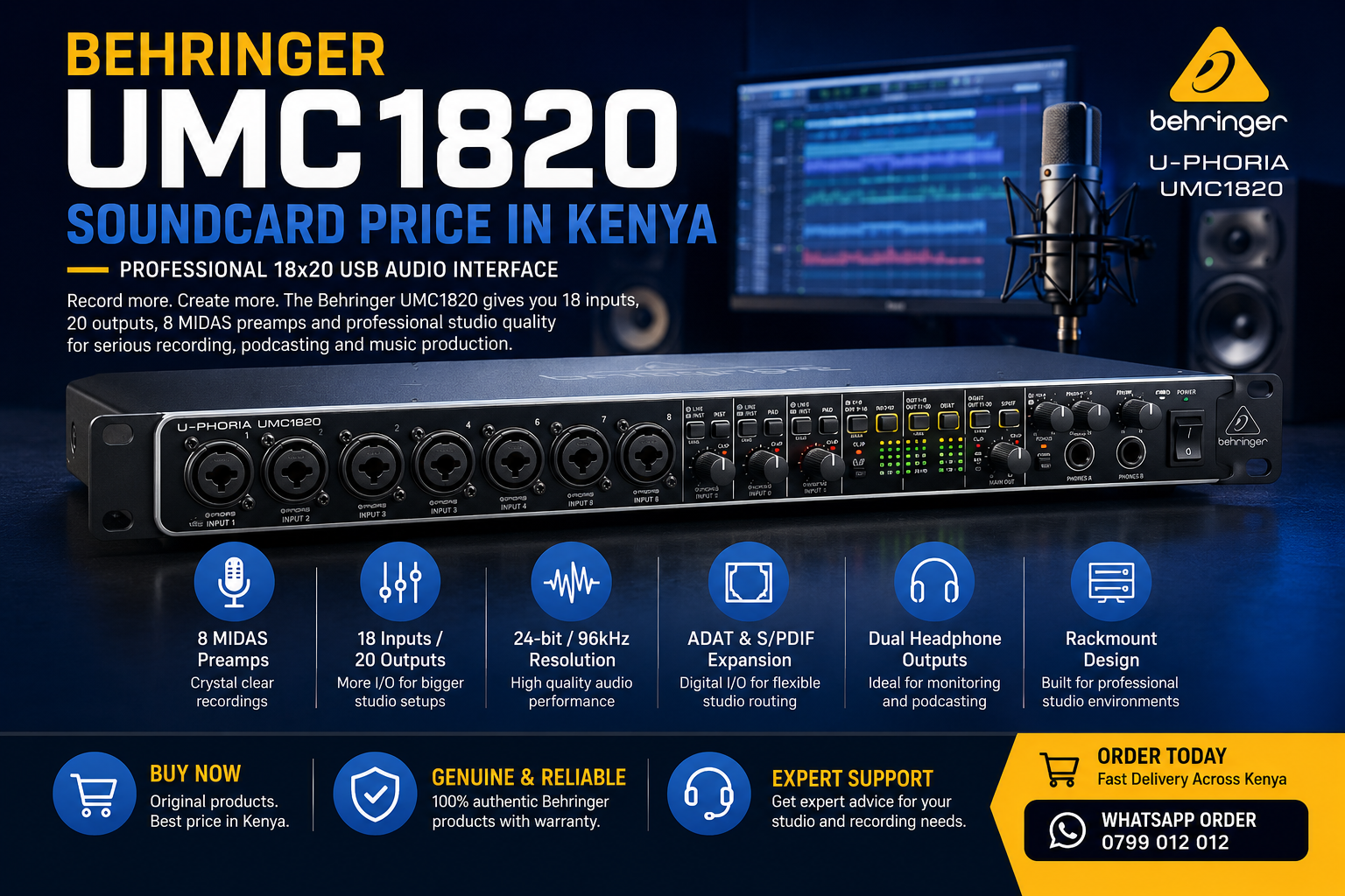 Behringer UMC1820 Price In Kenya