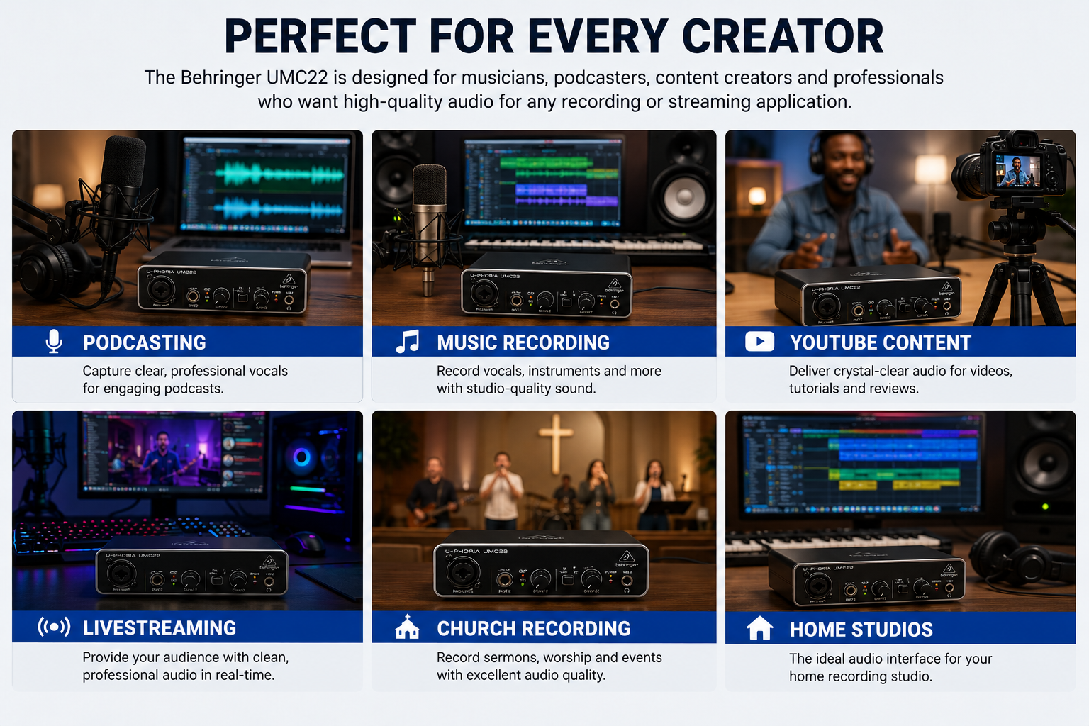 Behringer UMC22 Price in Kenya – Why This USB Audio Interface Is Perfect for Recording, Podcasting and Streaming Behringer UMC22 For Sale Kenya