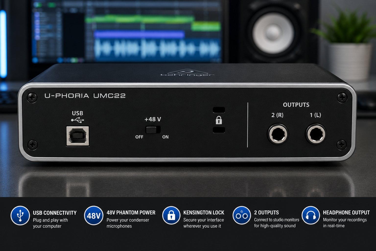 Behringer UMC22 Price in Kenya – Why This USB Audio Interface Is Perfect for Recording, Podcasting and Streaming Behringer UMC22 USB Audio Interface Kenya