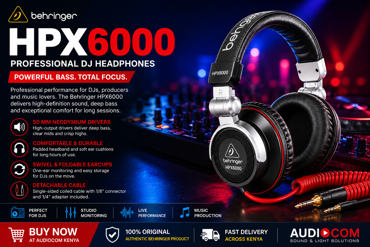 high bass DJ headphones Kenya
