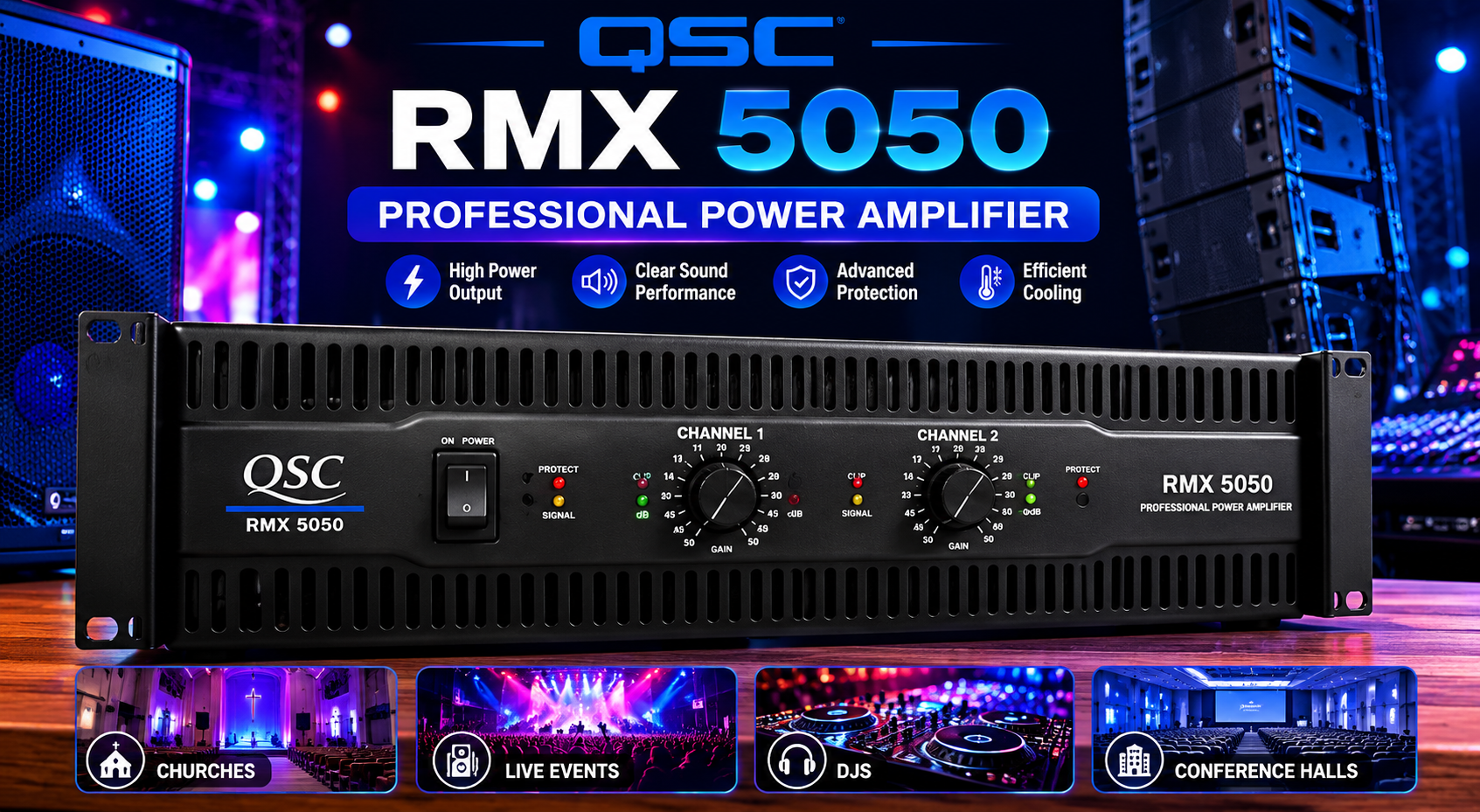 QSC RMX 5050 Price in Kenya – Professional Amplifier Guide for Churches, DJs and Events QSC RMX 5050 Price in Kenya