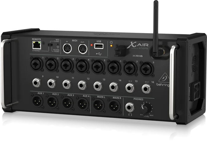 Behringer X Air XR16 Tablet-Controlled Digital Mixer for Professional Live Sound Behringer X Air XR16 Tablet-Controlled Digital Mixer