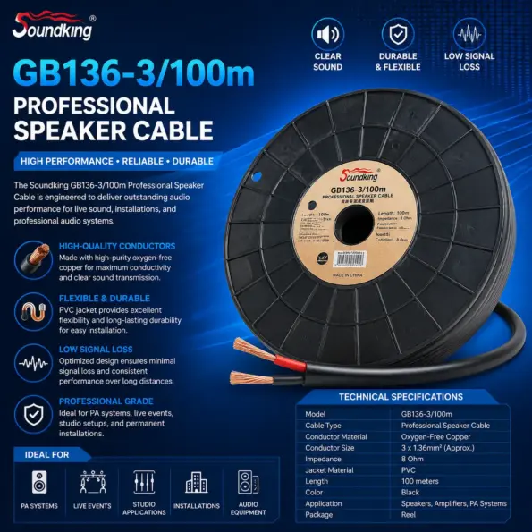 Soundking GB136-3/100m Professional