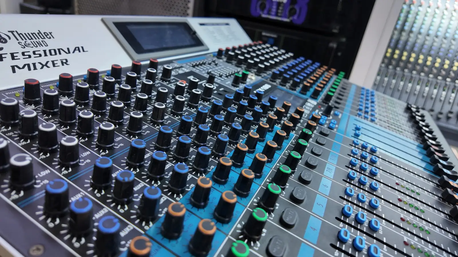 Thunder Sound MX14S Professional Mixer – 14 Channel Audio Mixer with DSP Effects, USB and Studio-Ready Sound Control Thunder Sound MX14S professional mixer