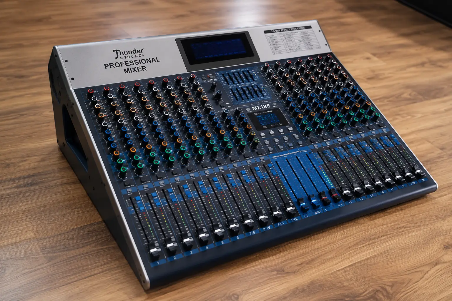 Thunder Sound MX18S Professional 18-Channel Audio Mixer – Dual DSP Mixer for Churches, Studios and Events Thunder Sound MX18S Kenya