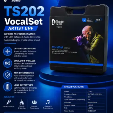 Thunder Sound TS401 Professional Conference Microphone System – Wireless Conference Solution for Boardrooms, Churches and Institutions