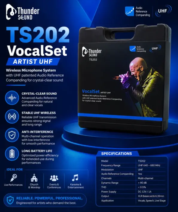 Thunder Sound TS202 Vocalset Artist UHF