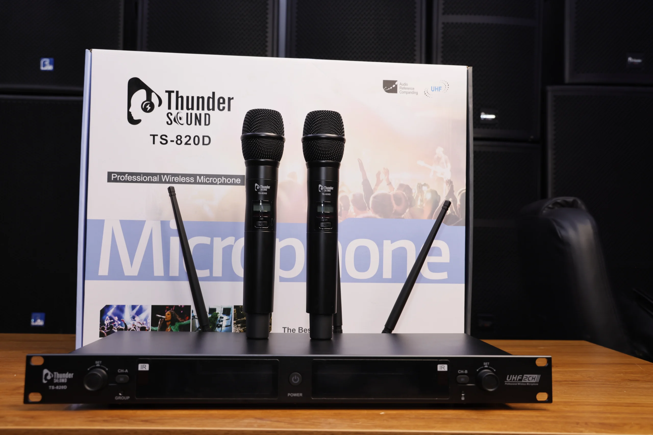 Thunder Sound TS-820D Wireless Microphone System in Kenya Thunder Sound TS-820D dual-channel wireless microphone system