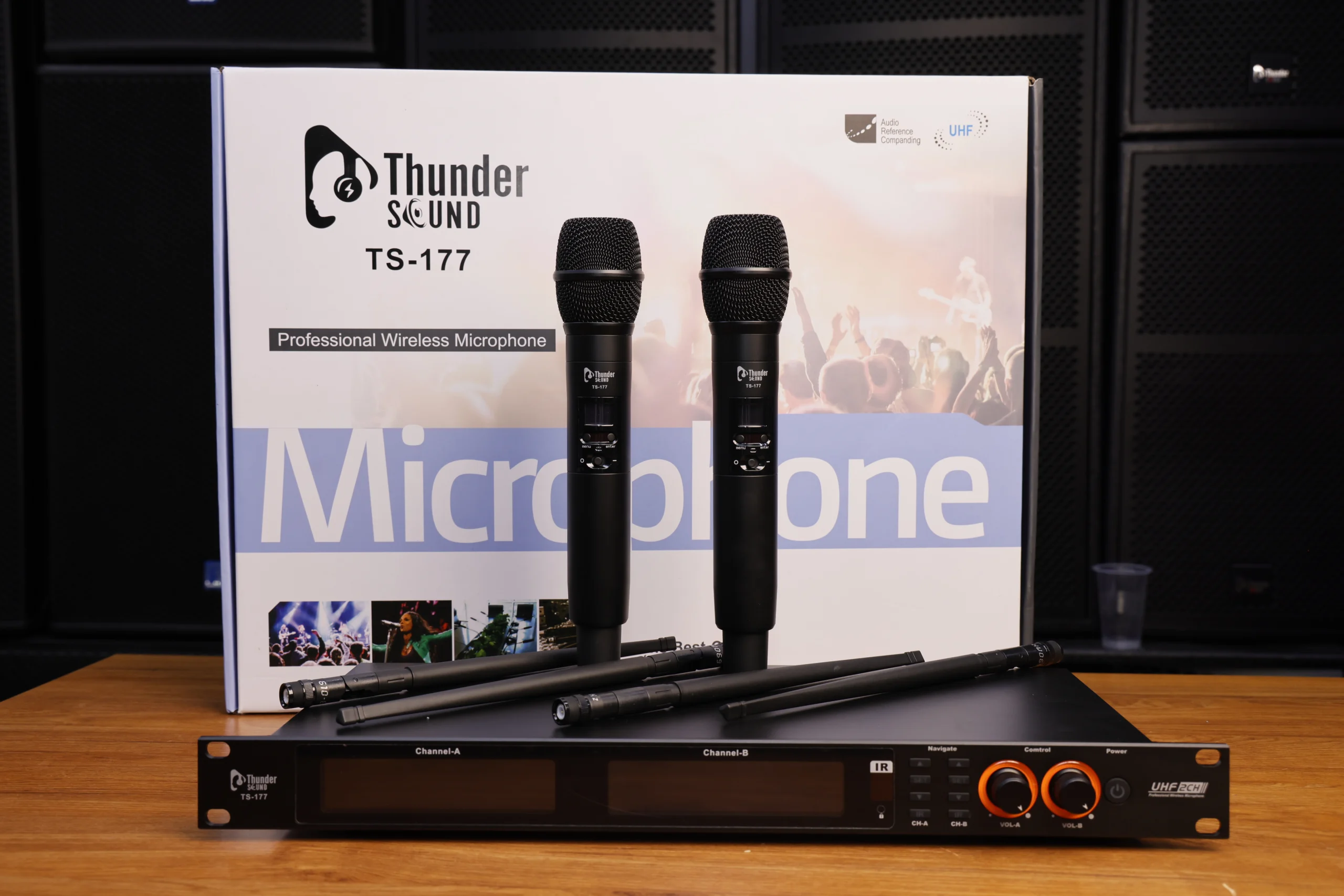 Thunder Sound TS-177 Wireless Microphone System in Kenya Thunder Sound TS-177 professional wireless microphone system in Kenya