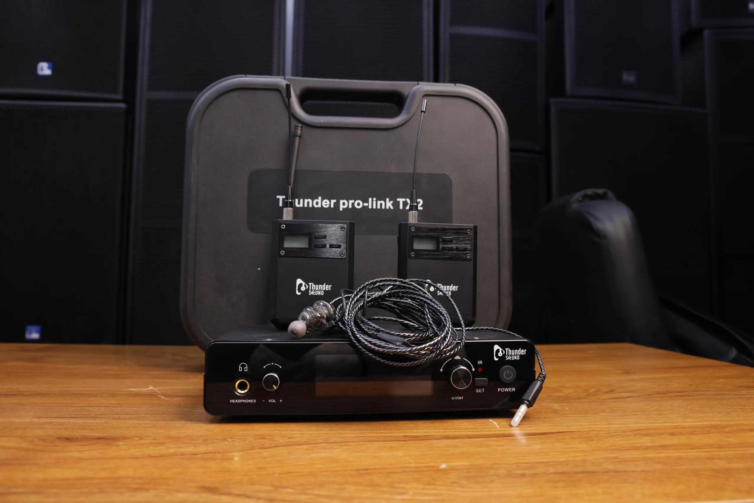 Stage monitoring equipment for live musicians
